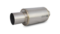 Vibrant Titanium Muffler w/Straight Cut Natural Tip 3in. Inlet / 3in. Outlet