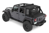 Bestop 07-18 Jeep Wrangler JK 4-Door Halftop Conversion Kit (Premium Black Twill)