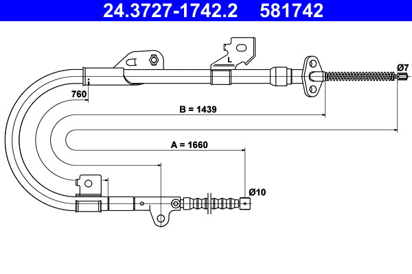 BOSCH 1987477441 Parking Brake Cable Pull