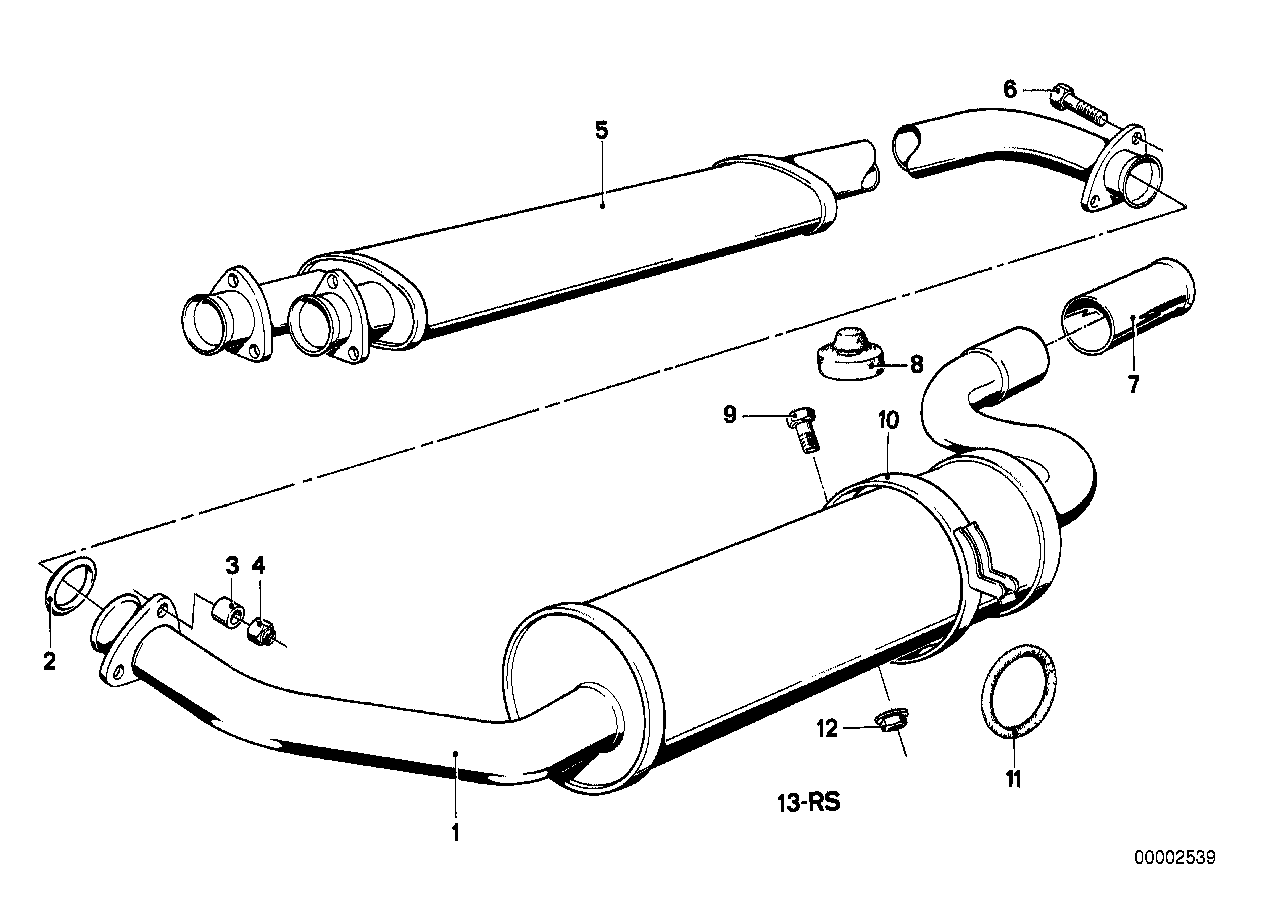 Genuine BMW 18211175763 E21 Set Mounting Parts (Inc. 320)