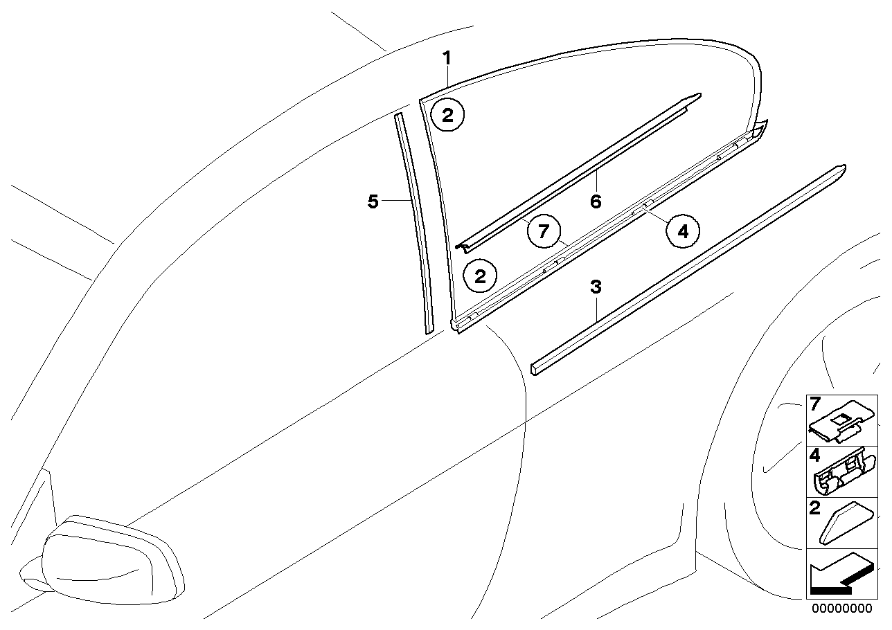 Genuine BMW 51377075043 E63 Clamp (Inc. 650i, 630i & M6)