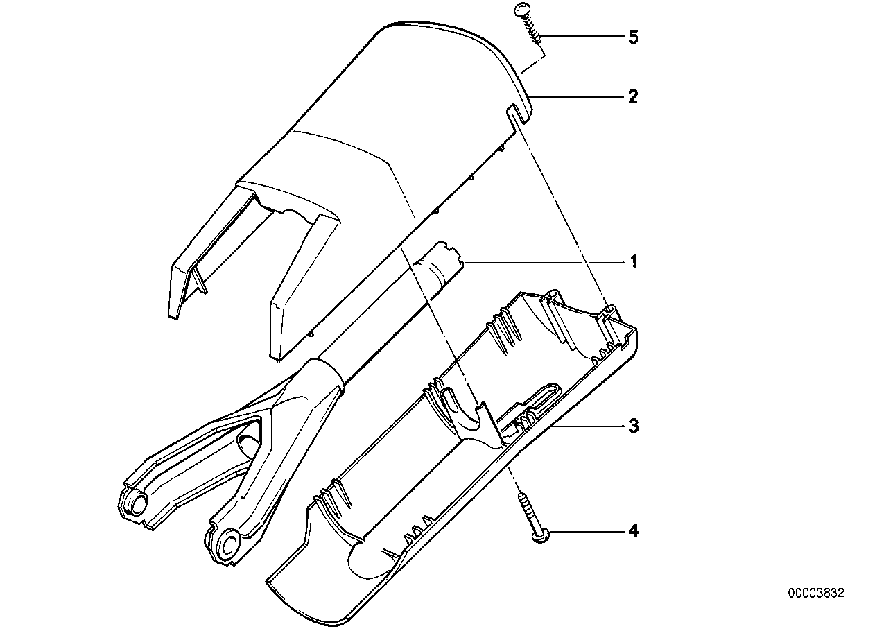 Genuine BMW 32311155700 E28 E24 Steering Column Tube (Inc. M5, 528i & 635CSi)