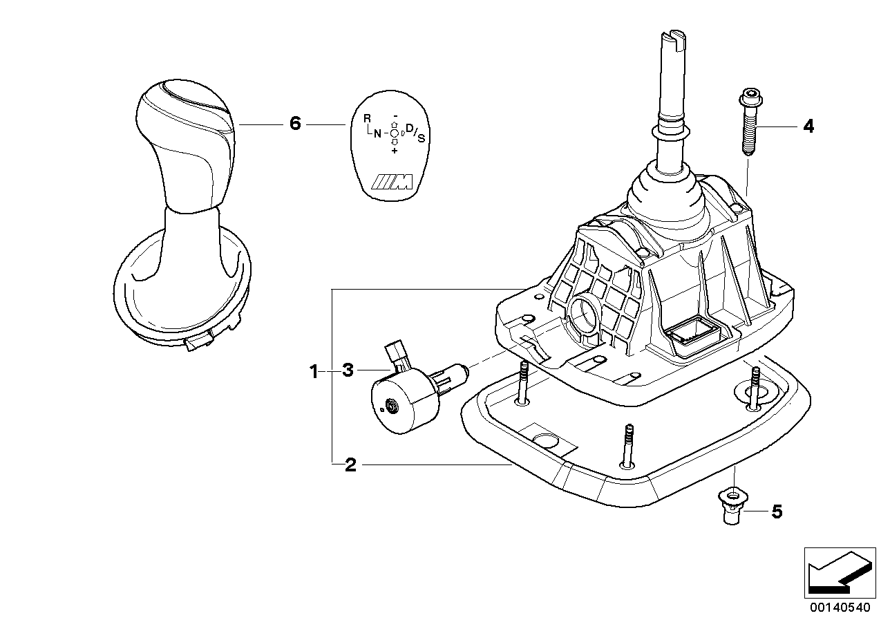 Genuine BMW 25122283851 E60 E61 E64 Gear Shifting Steptronic, Smg (Inc. M5 & M6) |  UK Car Parts