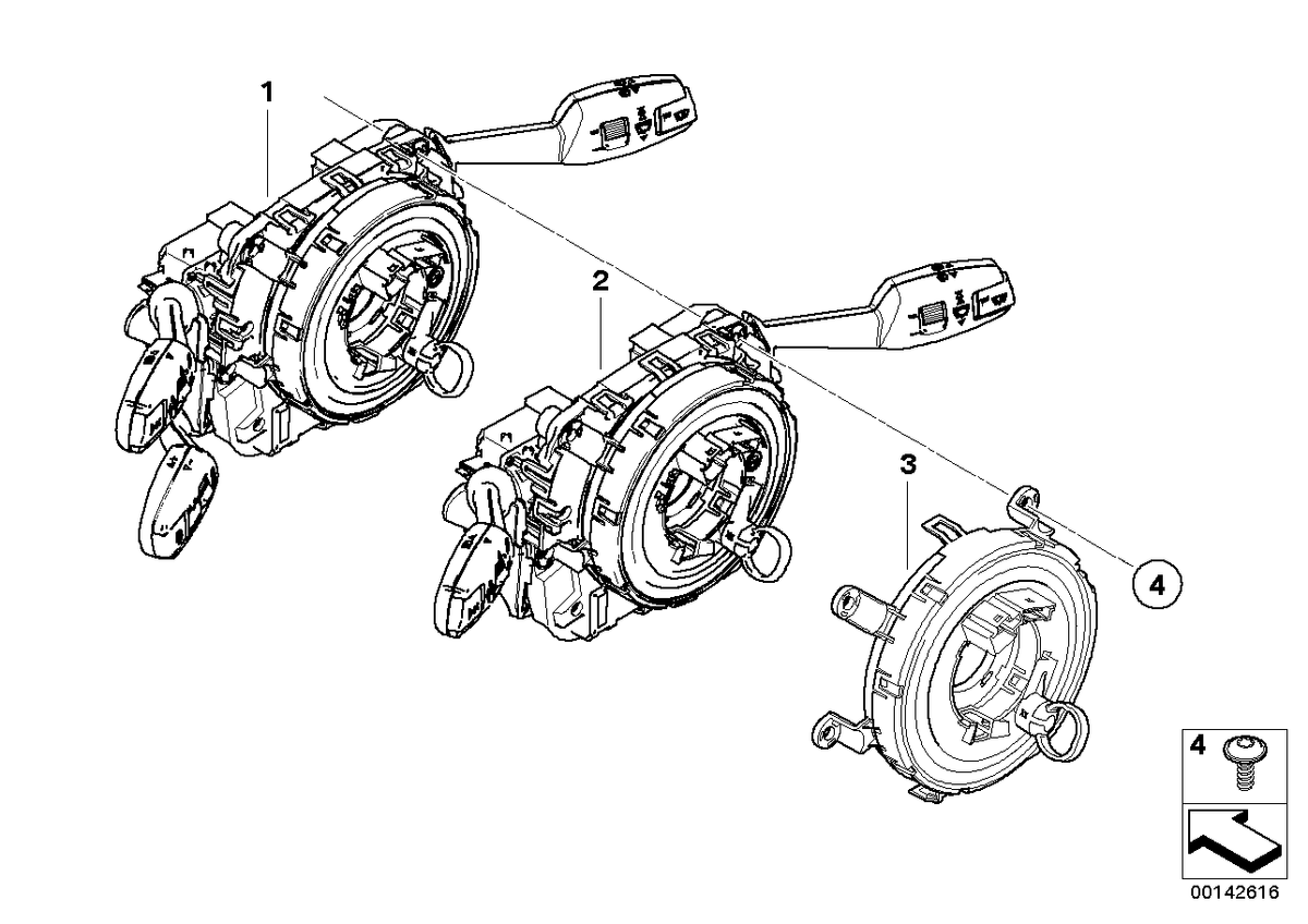 Genuine BMW 61319203110 E71 Switch Unit Steering Column (Inc. X6)