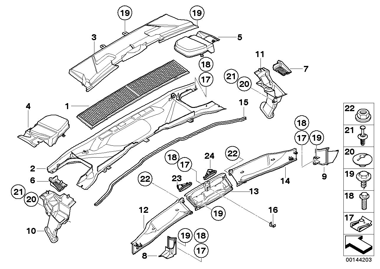 Genuine BMW 64316956425 E84 E90 E91 Water Drain, Left (Inc. X1 18d, 118d & 116i)