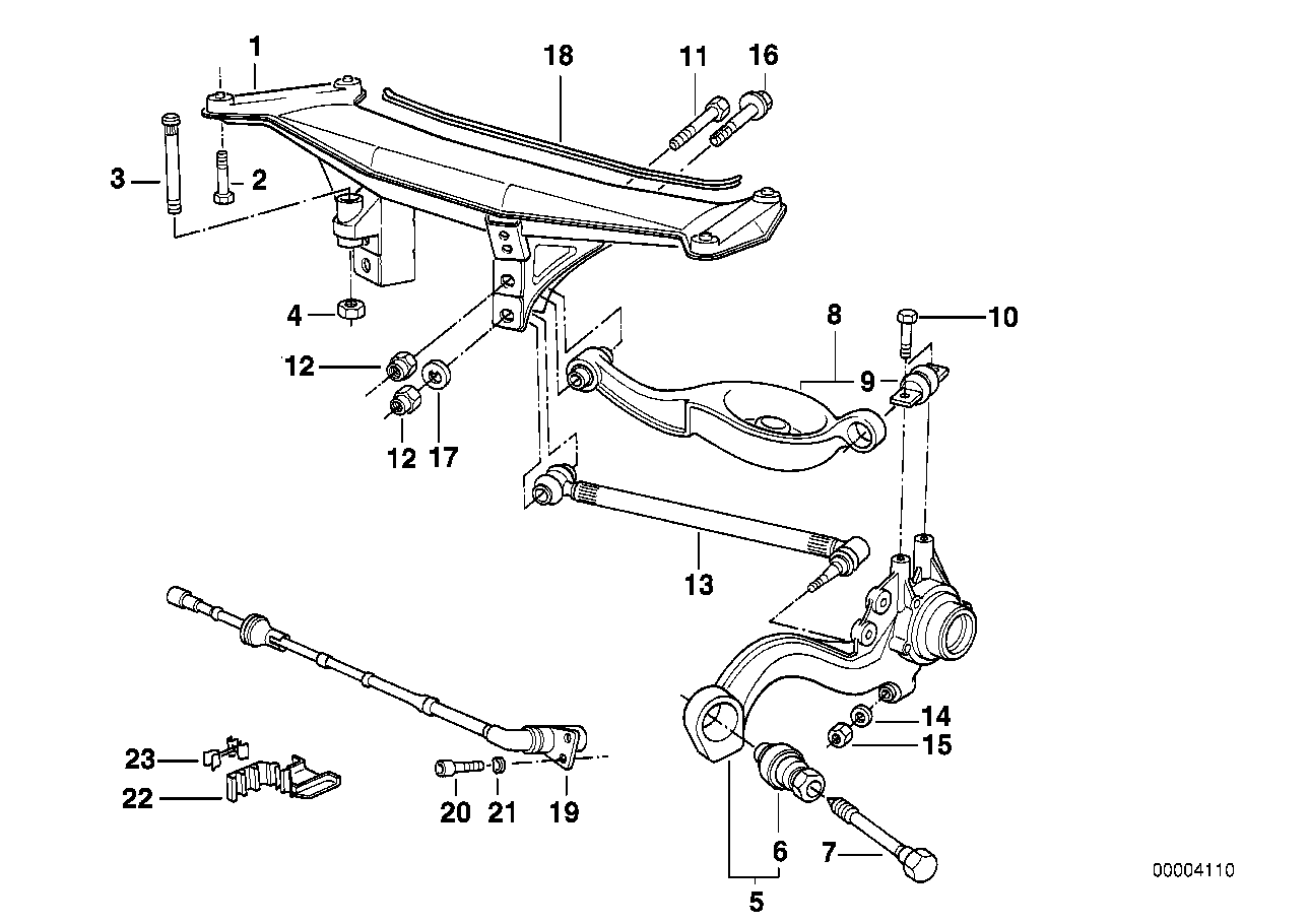 Genuine BMW 33321136202 Wishbone, Top (Inc. Z1) |  UK Car Parts