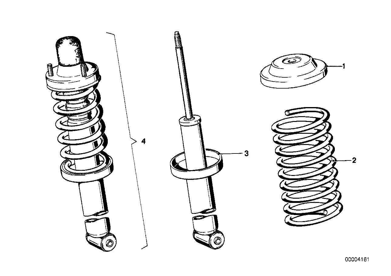 Genuine BMW 31331121292 E21 Coil Spring (Inc. 318, 316 & 318i)