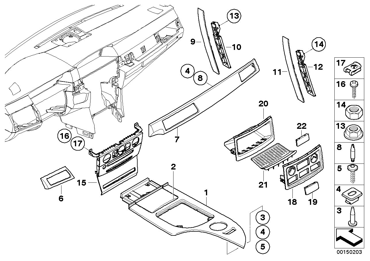 Genuine BMW 51417076292 E60 E61 Handle Lower Part, Front Right BEIGE (Inc. 520i, 530i & 525xi)