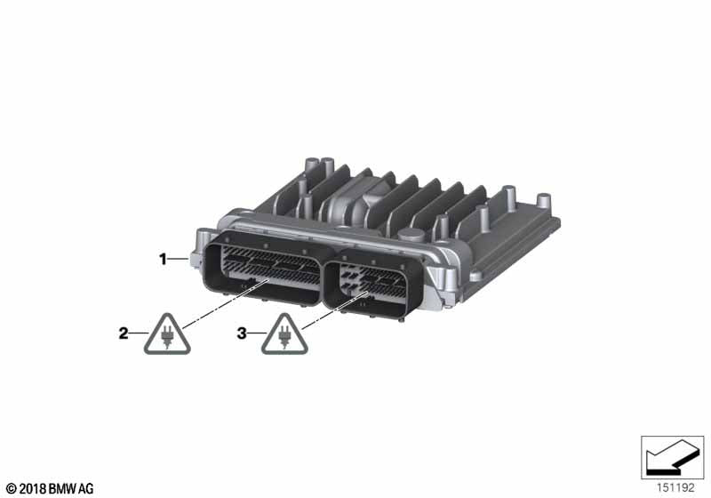 Genuine BMW 12147599881 Basic Control Unit Dme MSD812