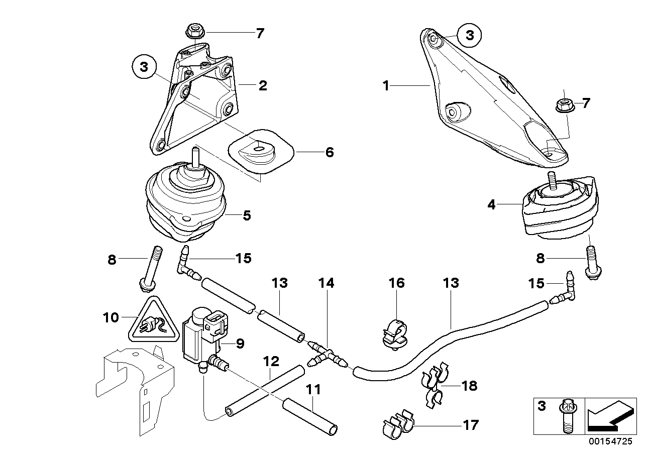 Genuine BMW 22113417489 E83 Heat Resistant Plate (Inc. X3)