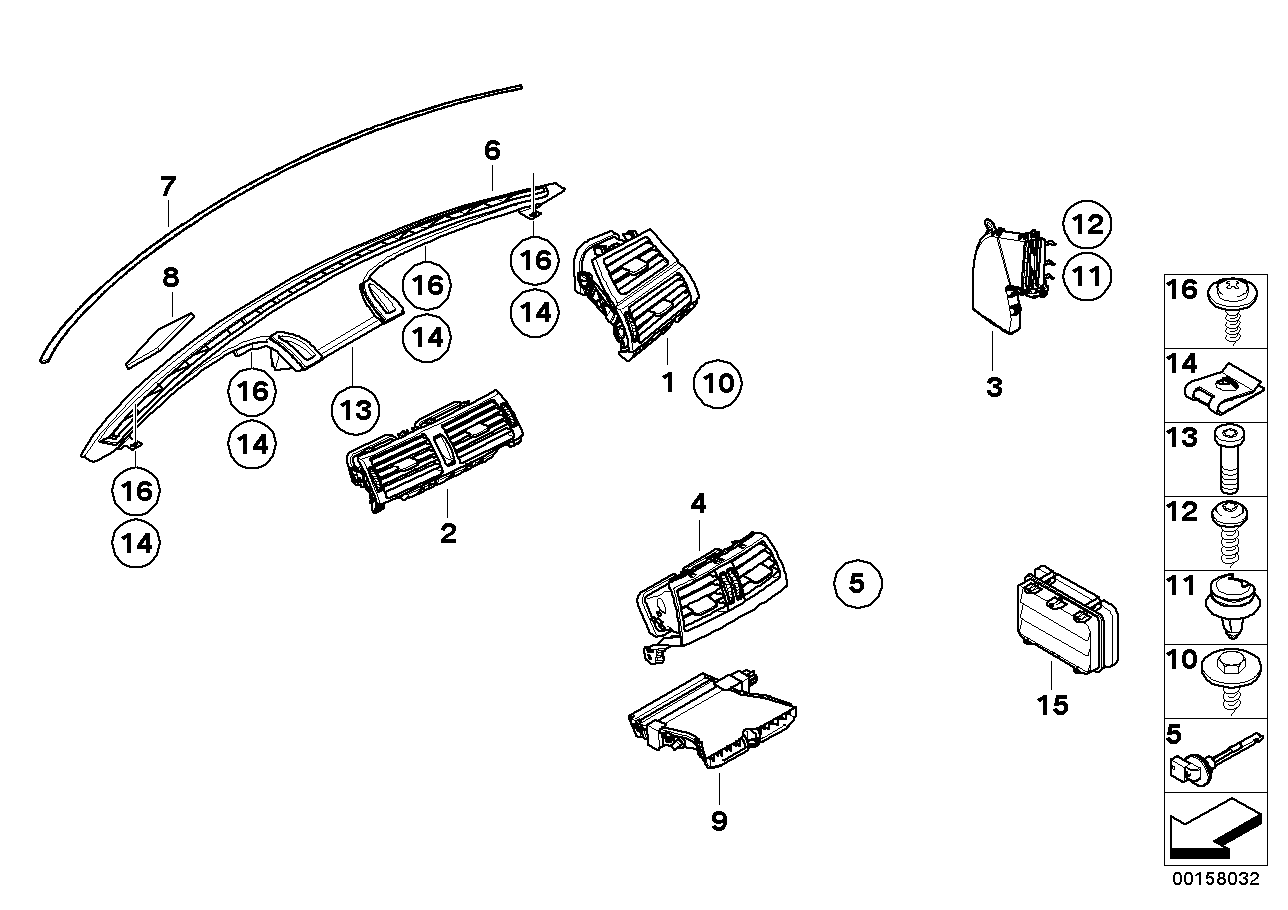 Genuine BMW 64129111025 E71 E72 Additional Heater, Electric, Left (Inc. X6)