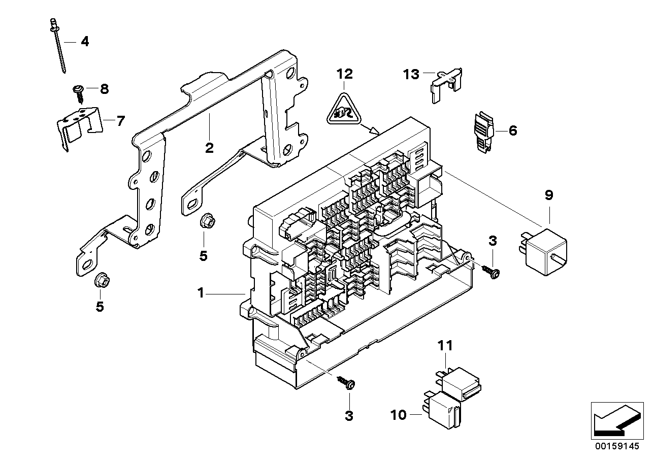 Genuine BMW 61146937066 E87 E84 E91 Universal Socket Housing Mak8 6 POL. (Inc. 328i, 316d & 320i)