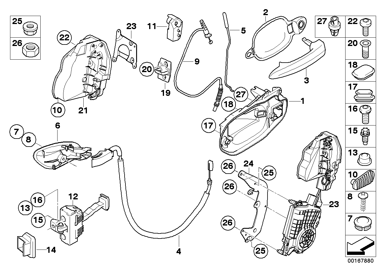 Genuine BMW 51217062735 E63 E64 Adaptor Left (Inc. 635d, 630i & M6)