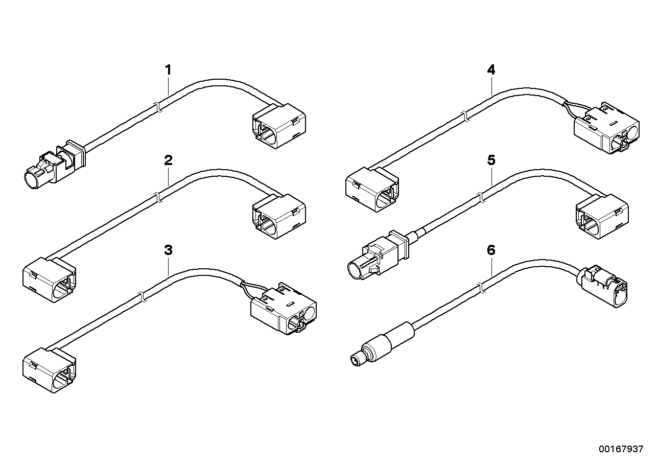 Genuine BMW 61119185732 E72 E70 Hsd Wire L= 360 mm (Inc. X5 3.0si & X6)