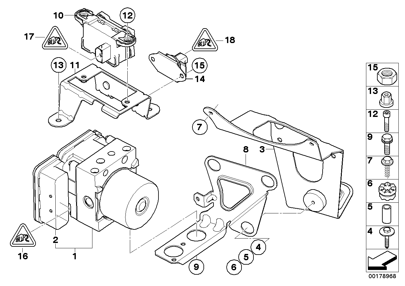 Genuine BMW 34502460436 E60 E63 E64 Exchange Hydraulic Unit Dsc (Inc. M5 & M6) |  UK Car Parts