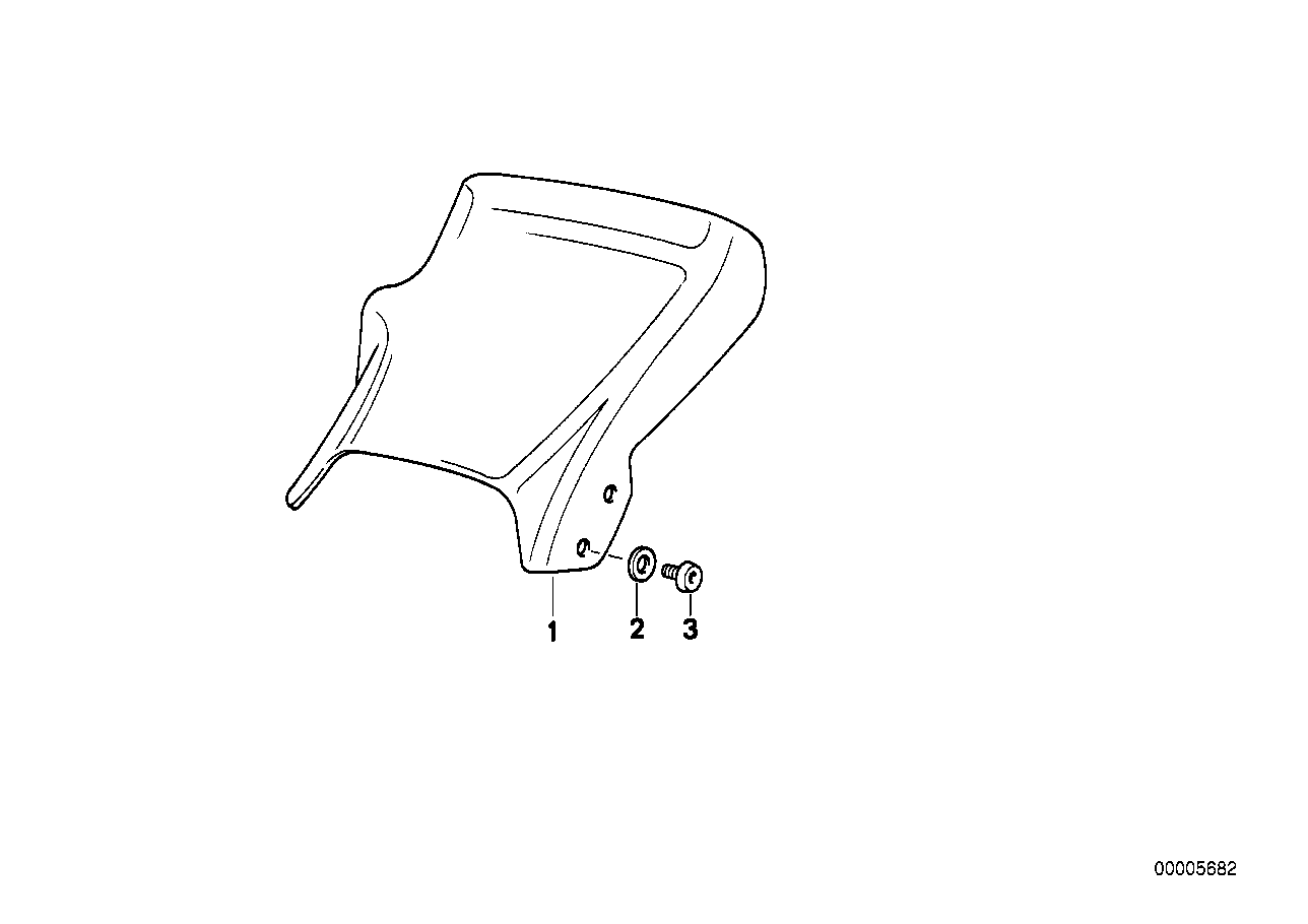 Genuine BMW 46632307265 Clamping AUSSEN (Inc. R 100 GS)