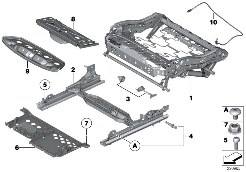 Genuine BMW 52107269532 Bowden Cable