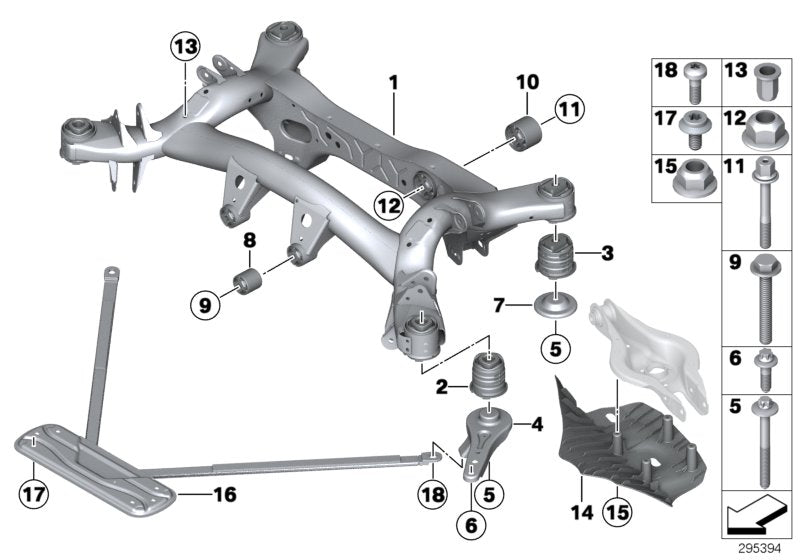 Genuine BMW 33326895135 Tension Strut |