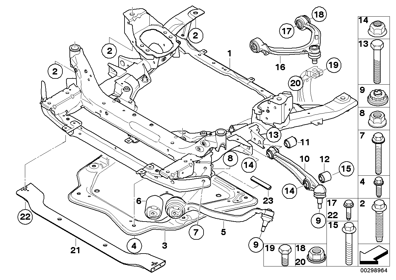 Genuine BMW 31106788727 E71 E72 E70 Reinforcement Plate (Inc. X6 & Hybrid X6)