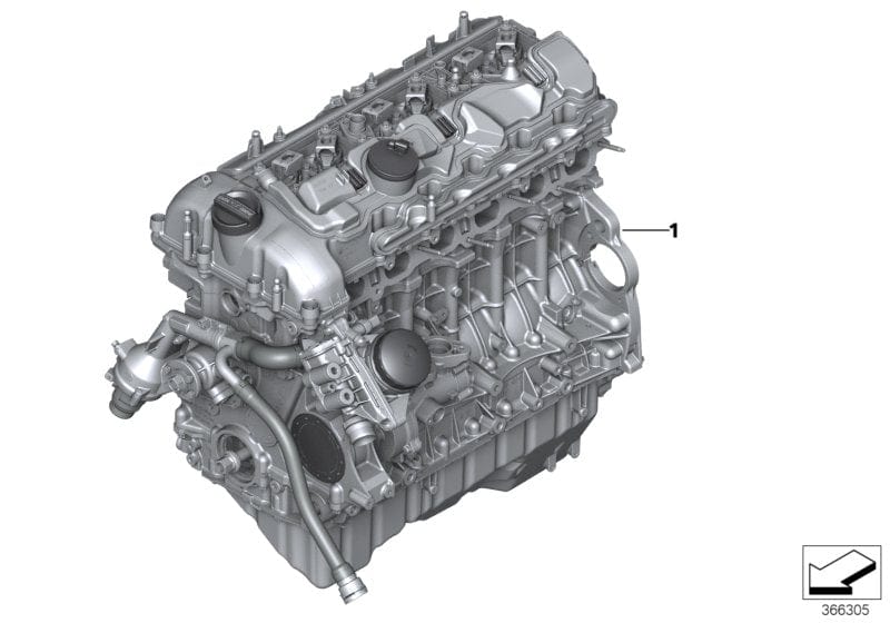 Genuine BMW 11002455338 Exch. Short Engine S55B30A (Inc. M3, M4 GTS & M4 CS)