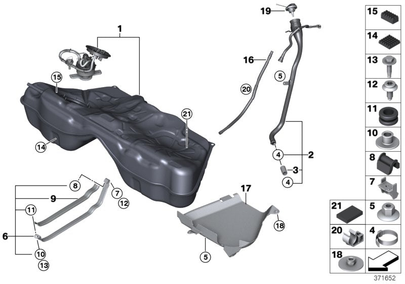 Genuine BMW 16117845071 Filler Pipe (Inc. M5 & M6)