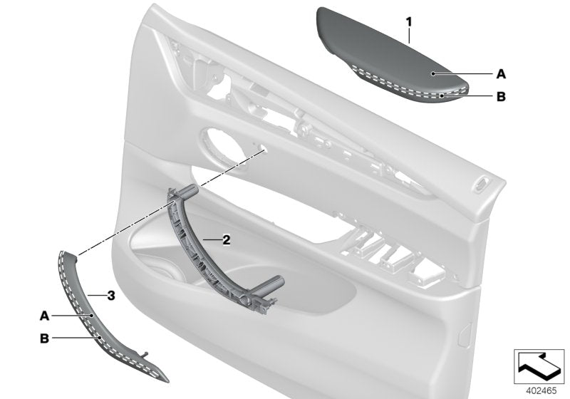 Genuine BMW 51417988911 F15 F16 Armrest In Leather, Front Left INDIVIDUAL (Inc. X5 & X6 50iX 4.0)