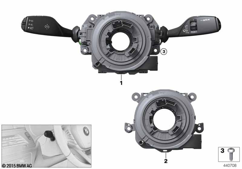 Genuine BMW 61315A66155 Clock Spring Housing 4B (VAL)
