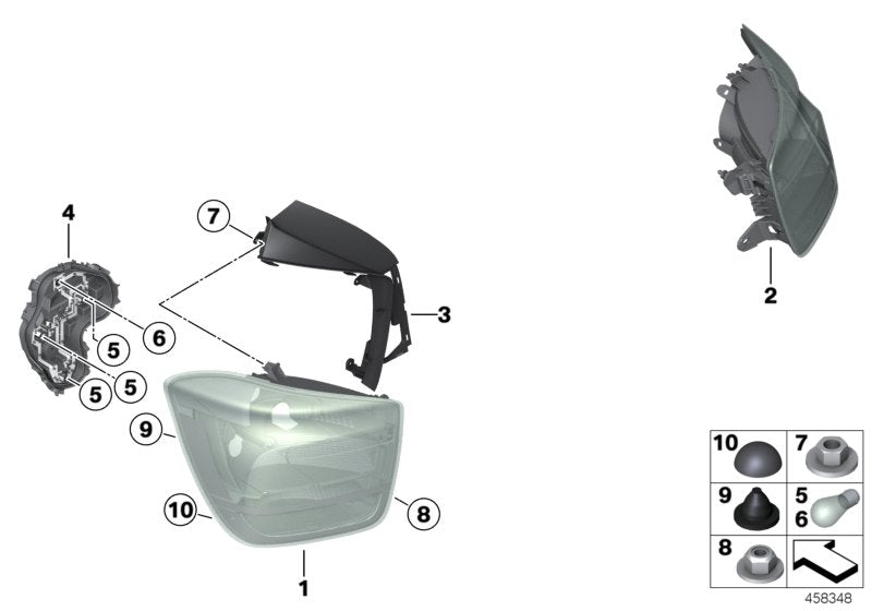 Genuine BMW 63217241544 Tail Light Right |
