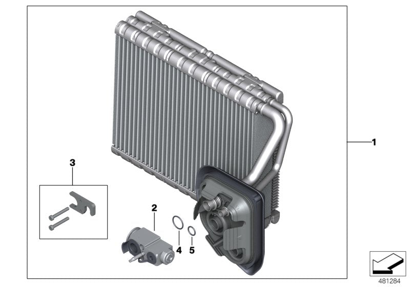 Genuine BMW 64116805503 G30 Evaporator (Inc. 745LeX, 530e & 740Le) |  UK Car Parts