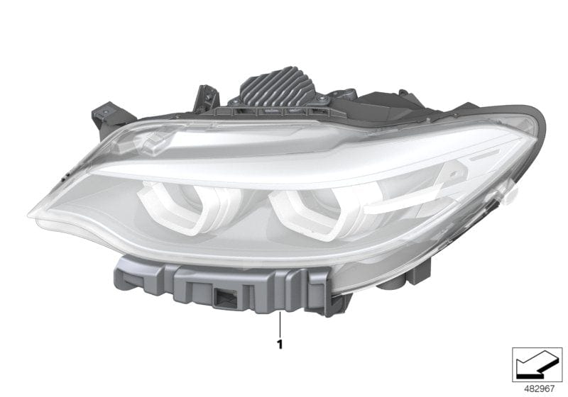 Genuine BMW 63117469783 Headlight, Led, Ahl, High, Left |