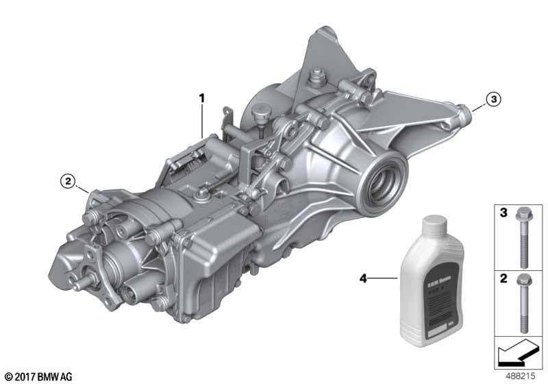 Genuine BMW 83222471487 Hypoid Axle Oil G5 0,5L