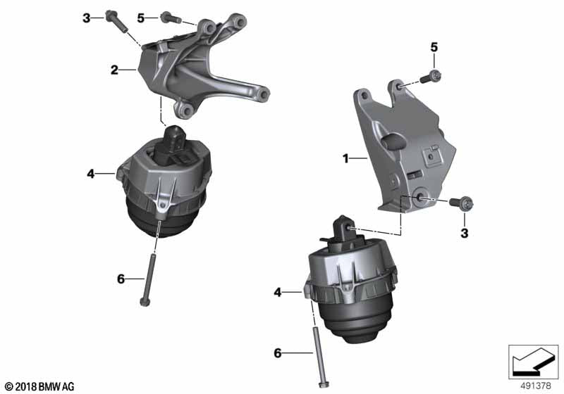 Genuine BMW 22117581619 Engine Mount, Left