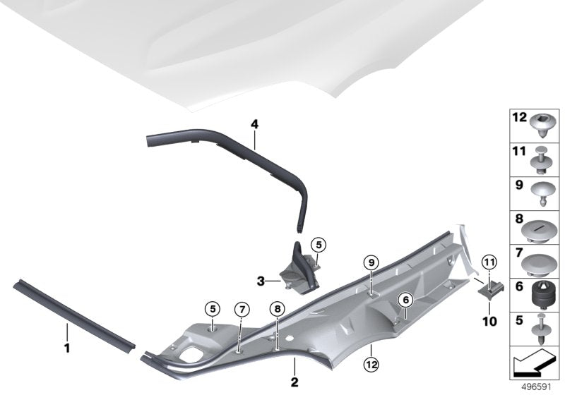 Genuine BMW 51769478861 G29 Support (Inc. Z4 M40i, Z4 30i & Z4 20i)