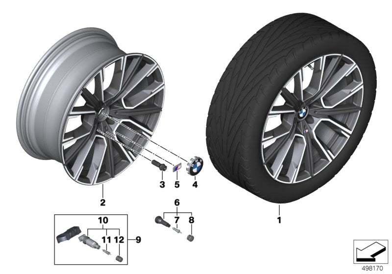Genuine BMW 36118090096 G11 Disk Wheel, Light Alloy, In Orbitgrey 8,5JX20 ET:25 (Inc. 730i, 750LdX & 740Le) |  UK Car Parts