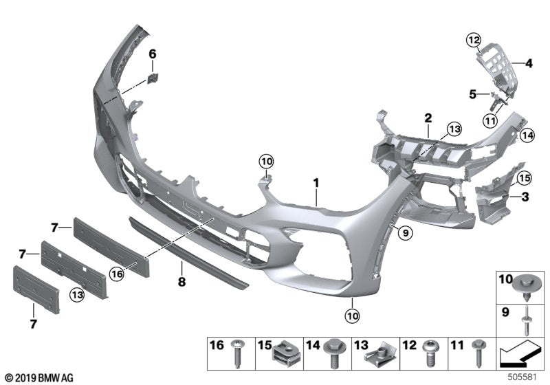 Genuine BMW 51118092293 G06 Air Curtain Left (Inc. X6)