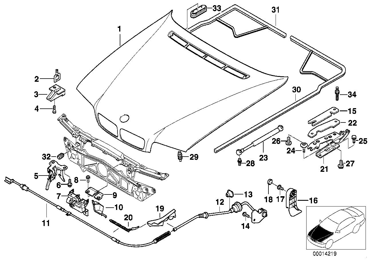 Genuine BMW 41618172566 E38 Foil Right (Inc. 750i, 735iL & 730d)