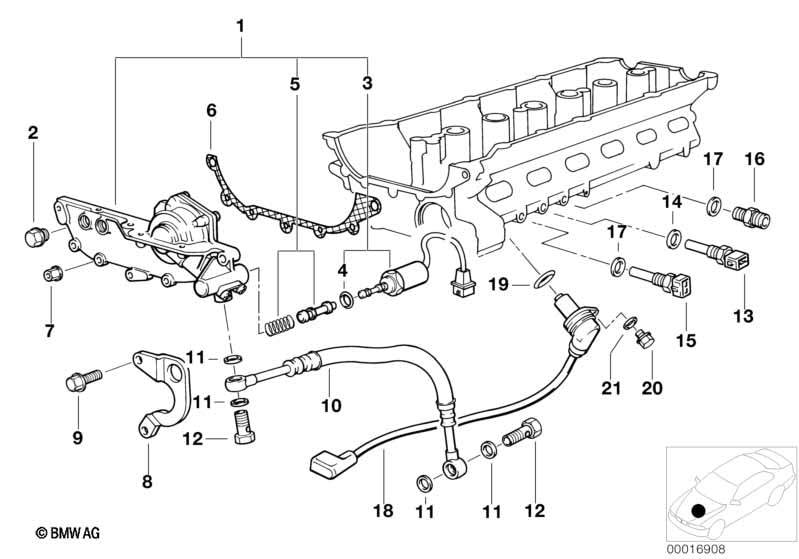 Genuine BMW 12141703221 Camshaft Position Sensor |