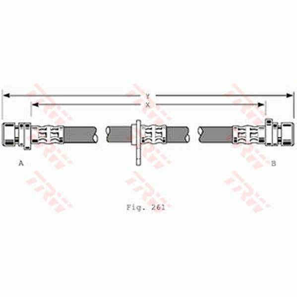 TRW MOTO PHA367 Brake Hose