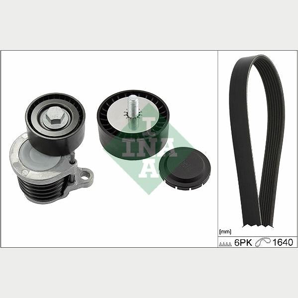 INA 529023810 V-Ribbed Belt Set
