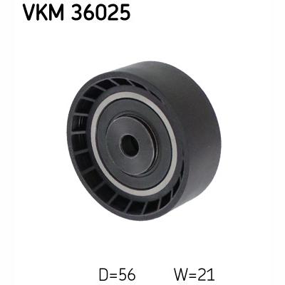 SKF VKM36025 V-Ribbed Belt Deflection/Guide Pulley