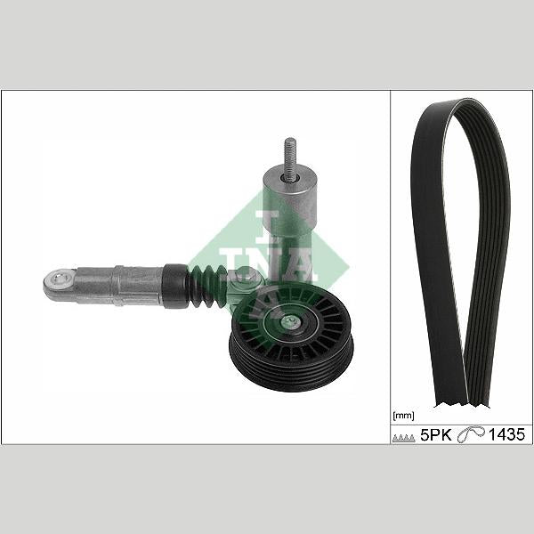 INA 529042510 V-Ribbed Belt Set