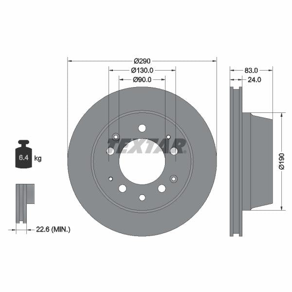 BLIC 6508-03-8109877K Brake Disc Splash Guard
