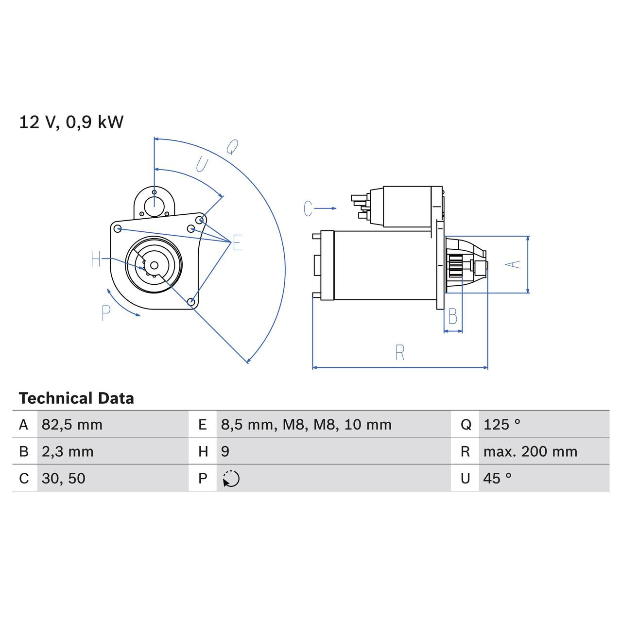 BOSCH 0986019311 Starter