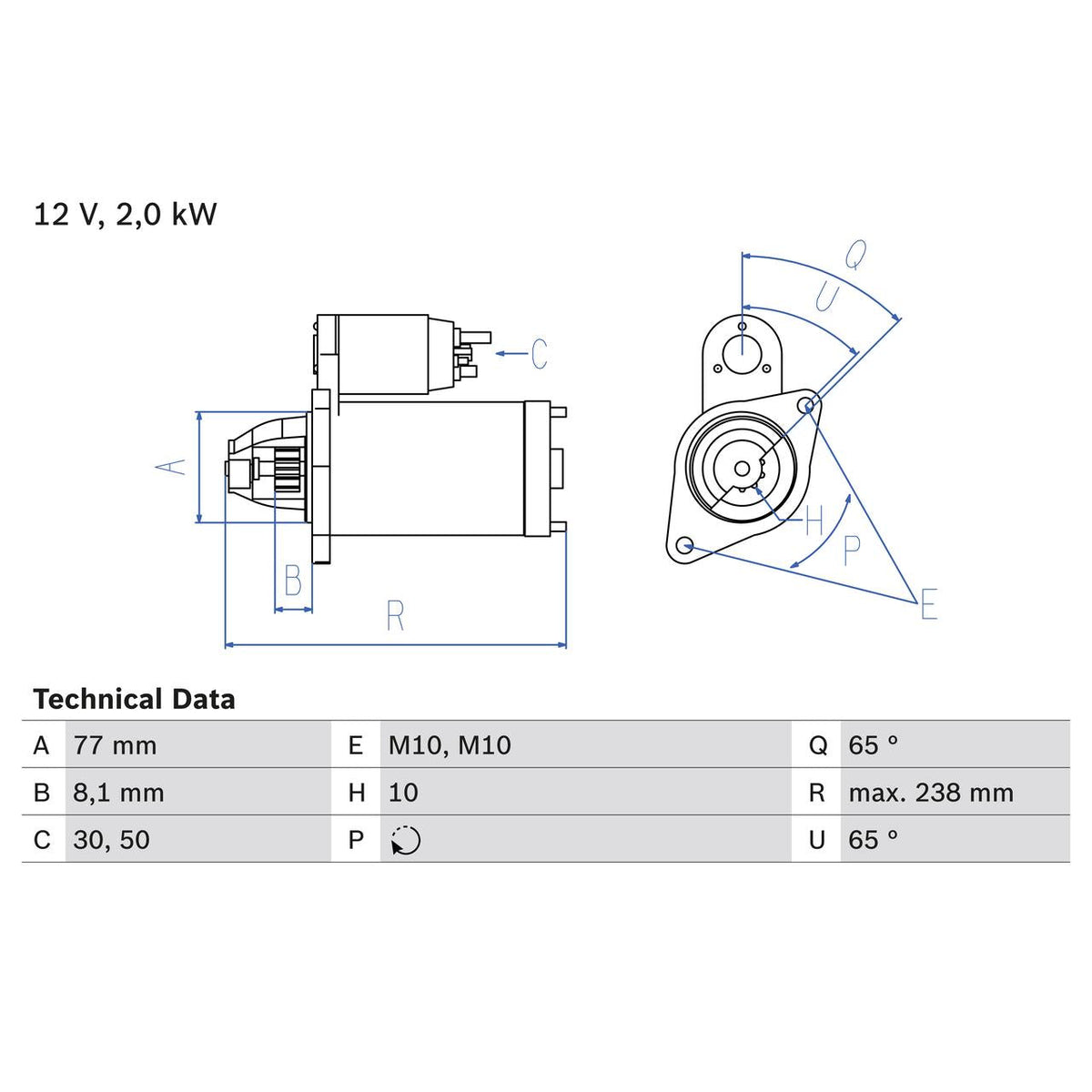 BOSCH 0986023340 Starter
