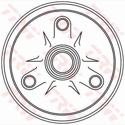 TRW MOTO DB4122 Brake Drum