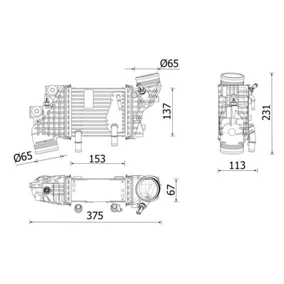 MAHLE CI663000P Charge Air Cooler