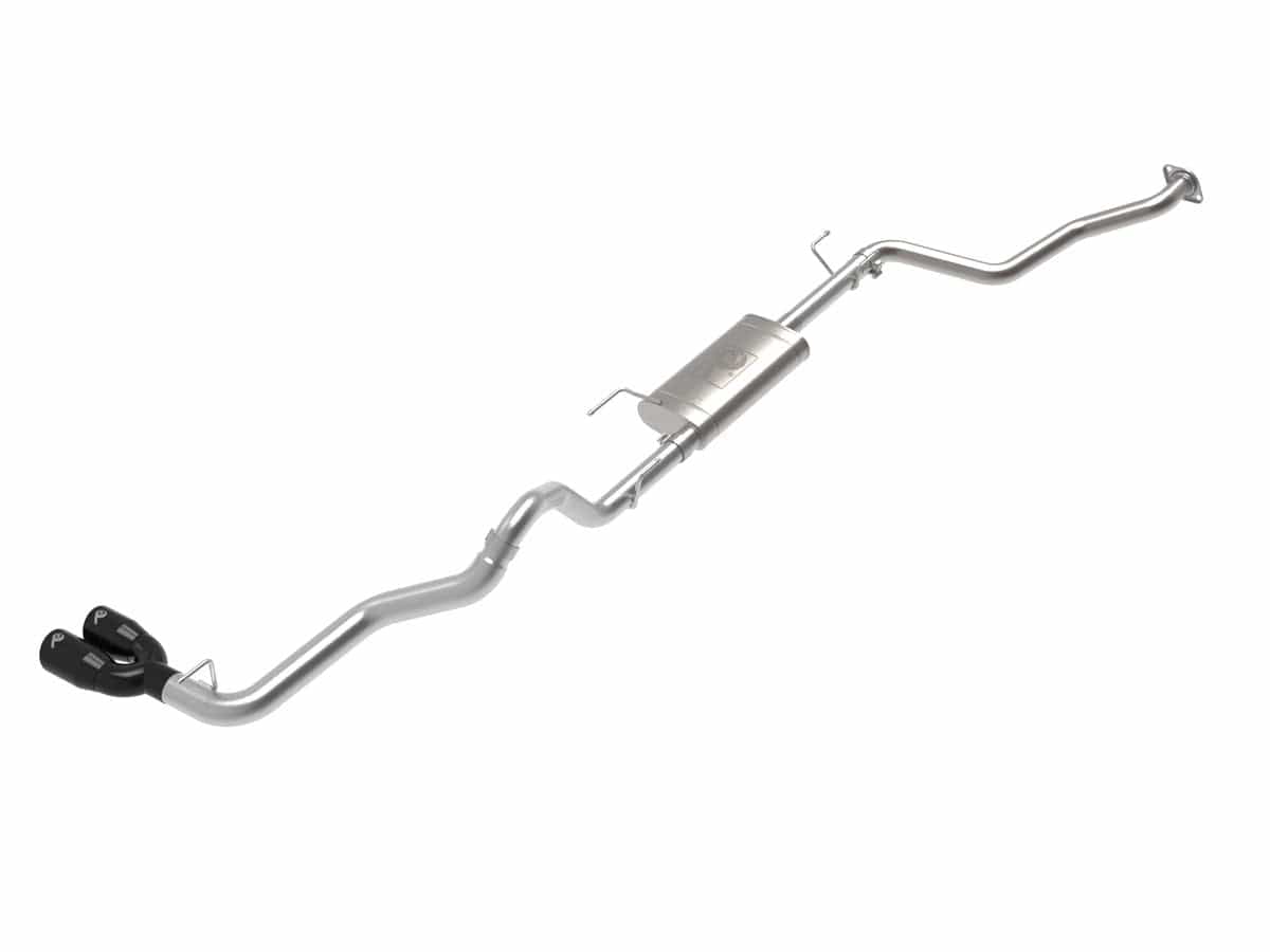 aFe 49-36074-B Vulcan Series 2-1/2 IN to 3 IN Stainless Steel Cat-Back Exhaust w/Black Tip