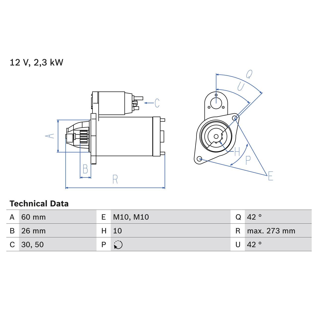 BOSCH 0986020360 Starter
