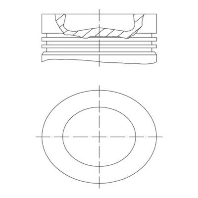MAHLE 0380800 Piston