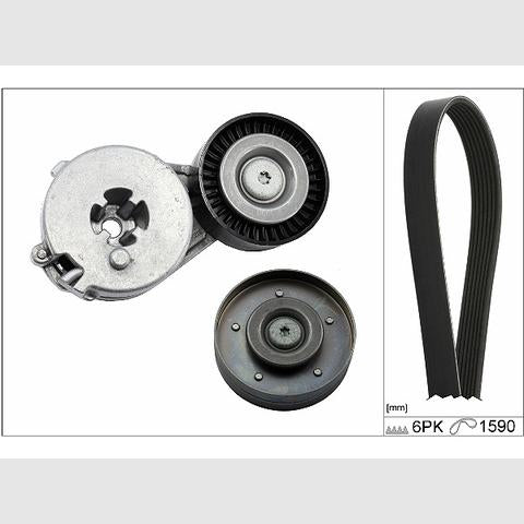INA 529050010 V-Ribbed Belt Set